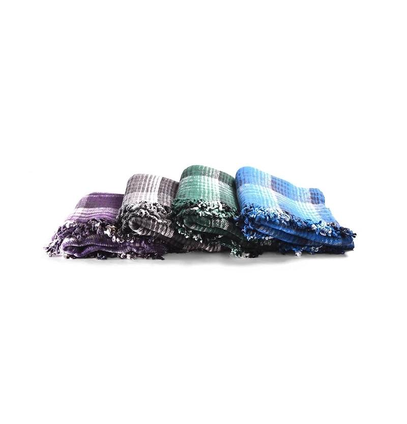 Hugger Plaid Yoga Blanket