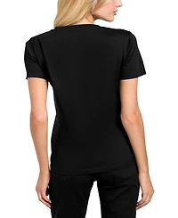 Guess Women's Embellished Triangle Short Sleeve T-Shirt