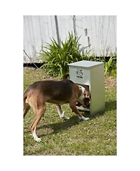 Pet Lodge Dry Food Automatic Steel Dog Feeder Chow Hound 25 Pound Capacity
