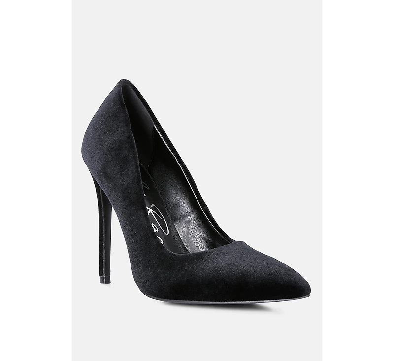 Janessa Velvet Stiletto Heel Pumps Women