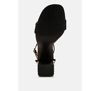 Klebba Pearls Embellished Satin Sandals Women