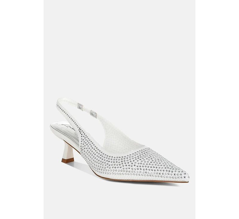 Julep Flyknit Rhinestone Slingback Sandals Women