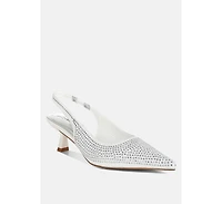 Julep Flyknit Rhinestone Slingback Sandals Women