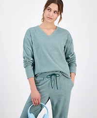 Id Ideology Women's Brushed Rib V-Neck Sweater, Macy's Exclusive