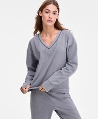 Id Ideology Women's Brushed Rib V-Neck Sweater, Macy's Exclusive