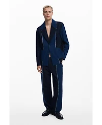 Desigual Men's Blazer with combined seams