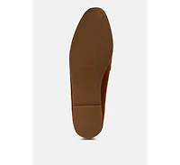 Folklore Micro Suede Tassel Womens Loafers Women
