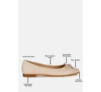 Enchanted Faux Leather Casual Ballerinas Women