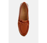 Mogul Penny Strap Detail Womens Loafer