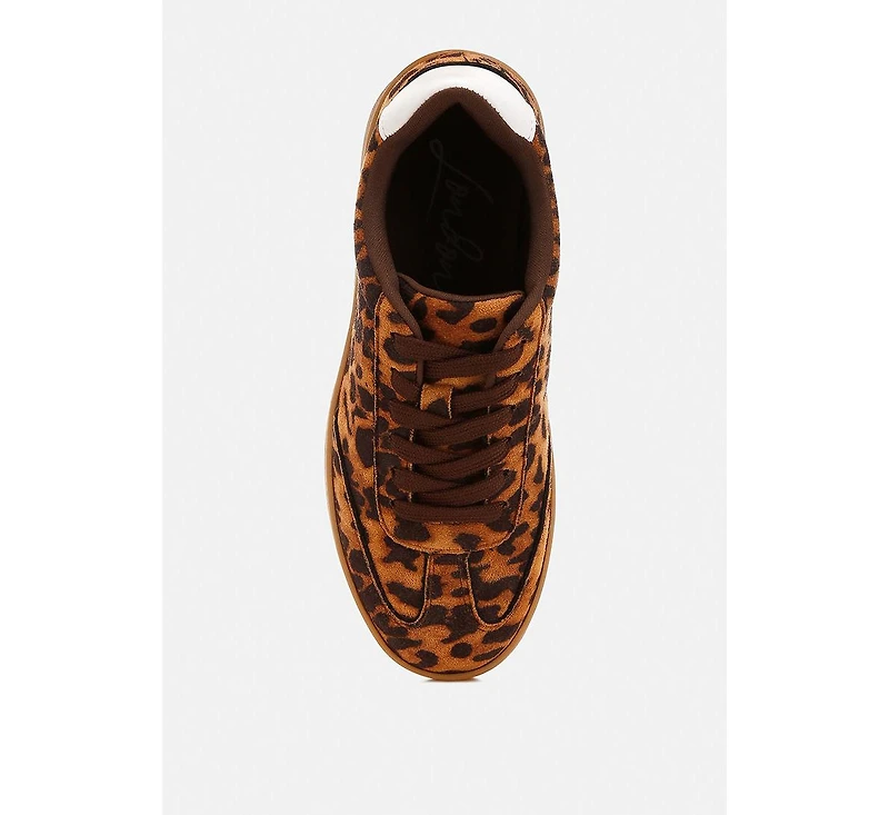 Prowler Leopard Chunky Sneakers Women