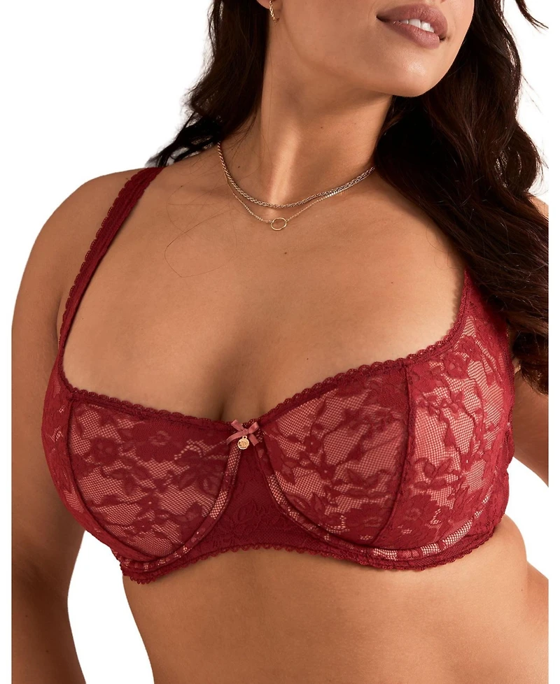 Adore Me Alexiane Women's Plus-Size Push Up Balconette Bra