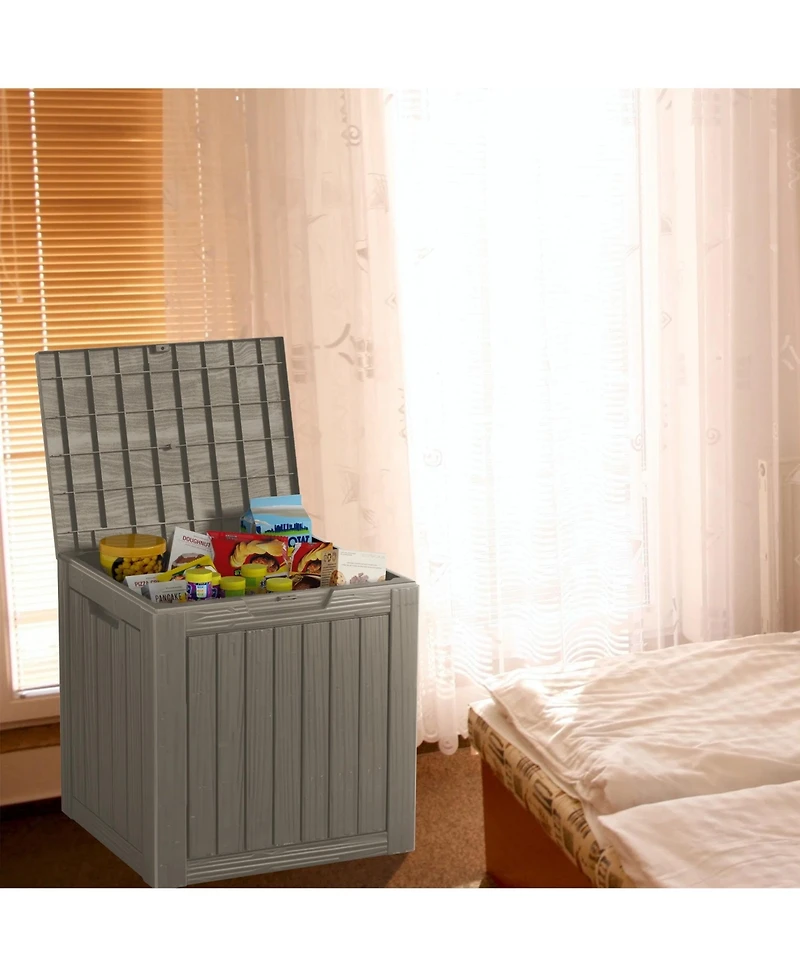 Chic Crate - 17.09'' W 30 Gallons Water Resistant Resin Lockable Deck Box