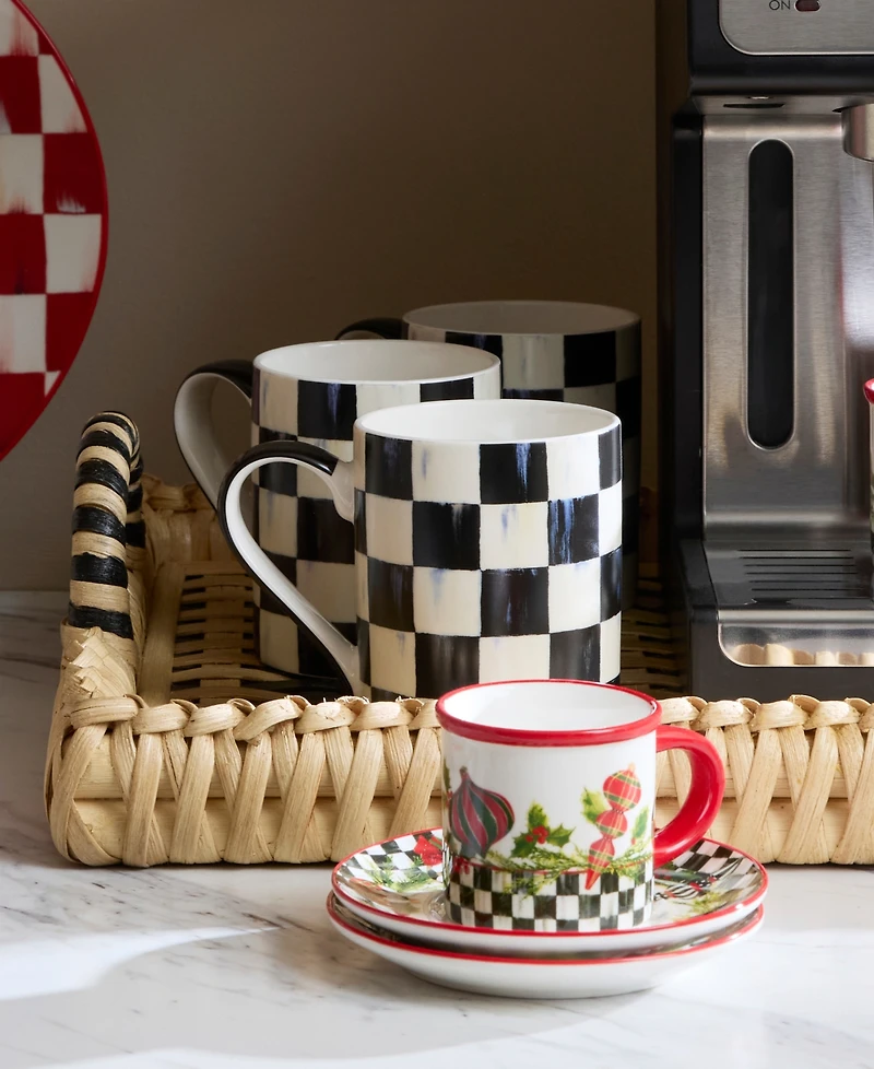 MacKenzie-Childs Courtly Check Porcelain Mug