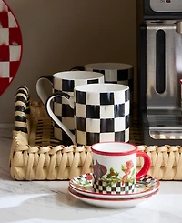 MacKenzie-Childs Courtly Check Porcelain Mug