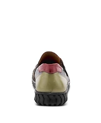 Spring Step Neeta Colorblock Leather Slip-On Shoe with Removable Insole and Flexible Comfort Sole
