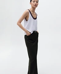 Mango Women's Slit Detail Long Pencil Skirt