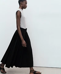 Mango Women's Contrasting Belt Dress