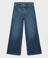 Mango Women's Catherin Culotte High-Rise Jeans