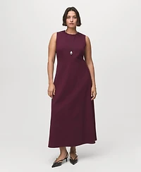 Mango Women's Long Flared Dress
