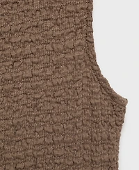 Mango Women's Fitted Textured Dress