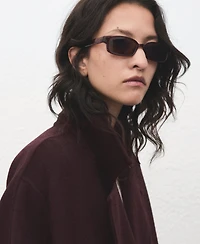 Mango Women's Handmade Oversized Wool Coat