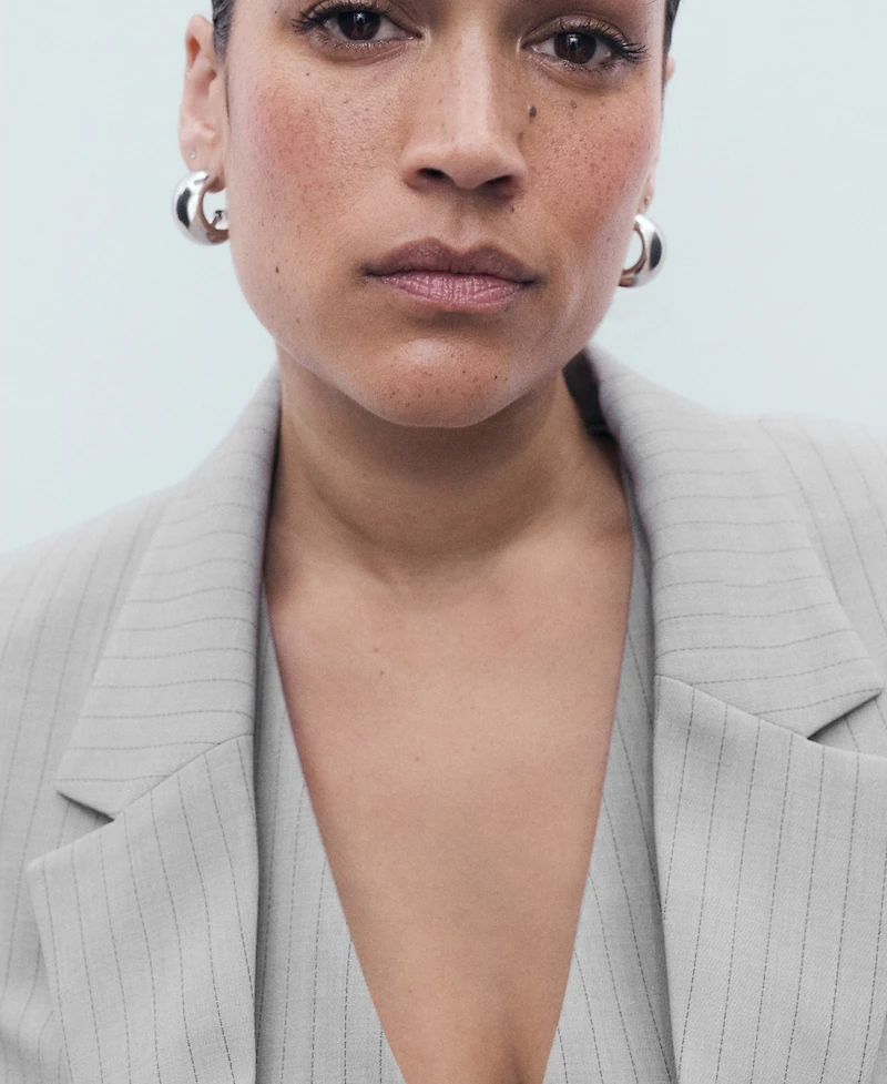 Mango Women's Pinstripe Suit Jacket