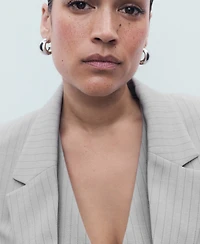 Mango Women's Pinstripe Suit Jacket