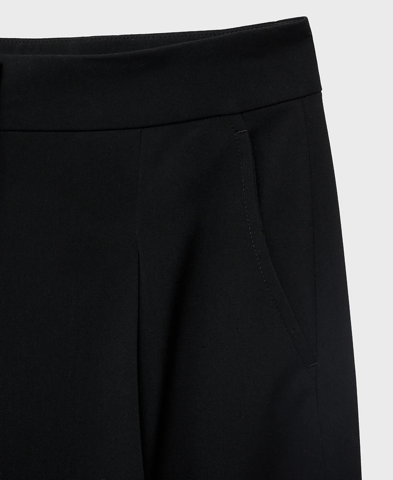Mango Women's Pleated Wide Leg Pants
