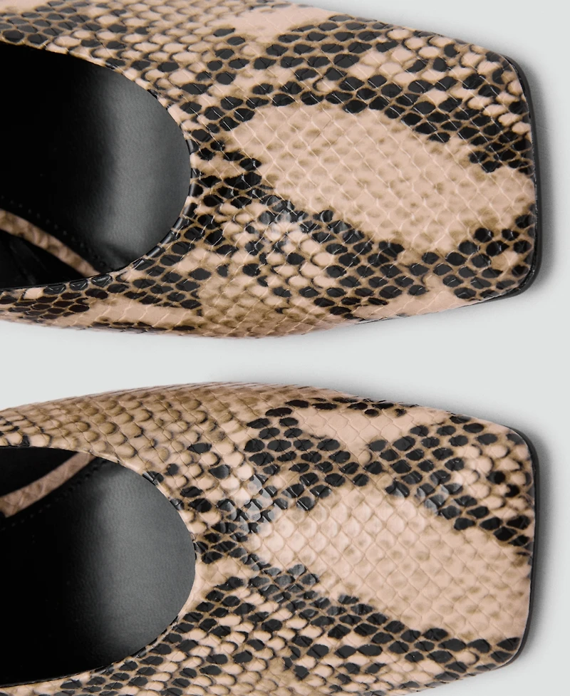 Mango Women's Animal-Print High Heeled Shoes
