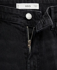 Mango Women's High-Waisted Wide-Leg Jeans