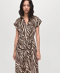 Mango Women's Printed Shirt Dress