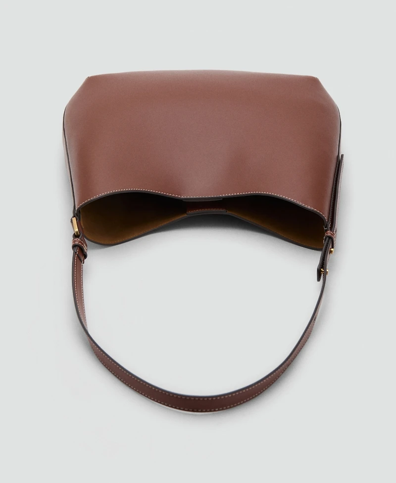 Mango Women's Large Oval Shoulder Bag
