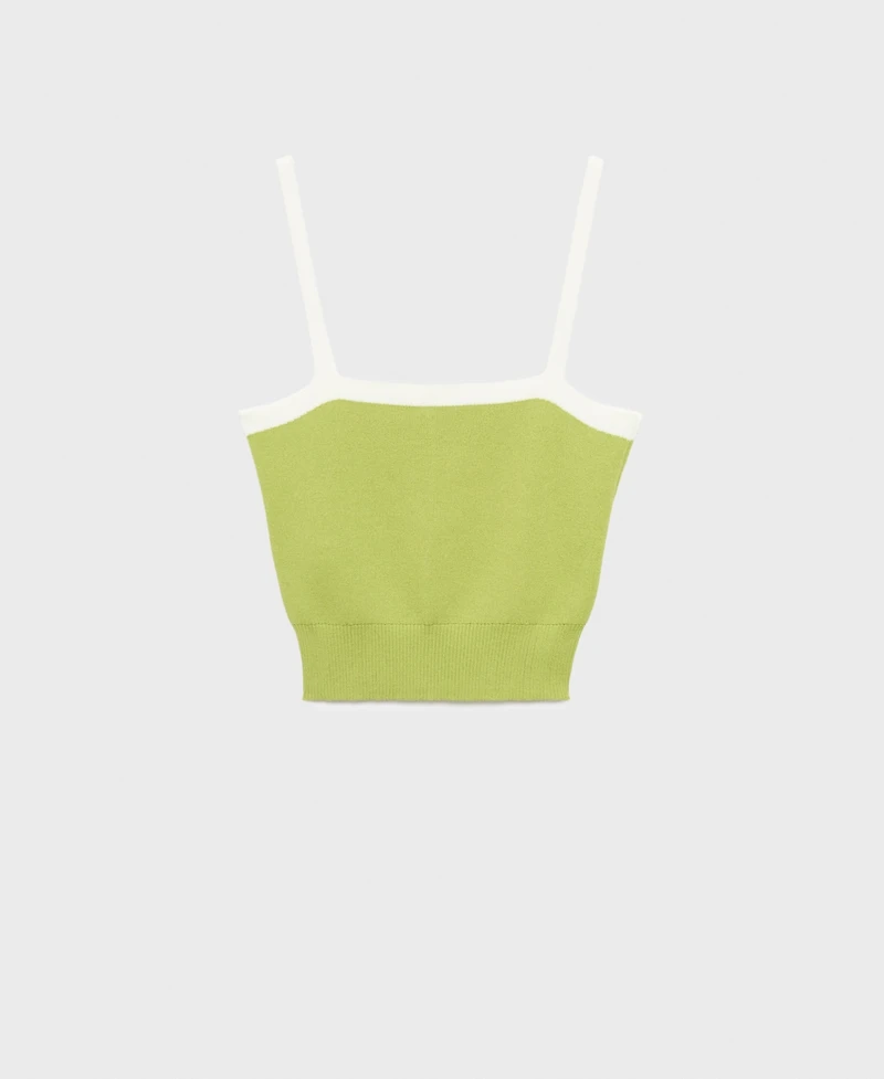 Mango Women's Crop Knitted Top