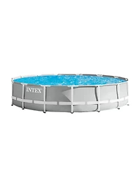 Intex 15ft x 42in Prism Frame Above Ground Swimming Pool Set with Debris Cover