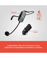 RadioShack Wireless Headset Microphone For Streaming and Video Recording With Usb C For Charging (Receiver and Microphone Included) 3301587