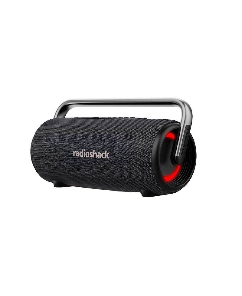 RadioShack Portable Outdoor Bluetooth Speaker 60W Rms Power With Dual Subwoofer IPX5 Gray True Wireless