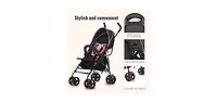 Dream On Me Baby Vista Moonwalk Stroller | Lightweight Stroller with Compact Fold | Multi-Position Recline | Canopy with Sun Visor | Perfect for trave
