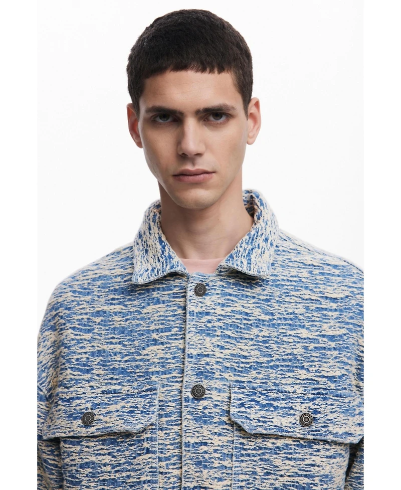 Desigual Men's Mottled denim jacket