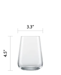 Zwiesel Glas Vervino Stemless Wine Glasses, Set of 4