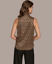 Donna Karan New York Women's Sleeveless Mock Neck Top