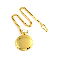 Bling Jewelry Fireman Firefighter Fire Truck Pocket Watch Two Tone Red Gold Plated With Long Pocket Chain