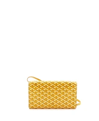 Pre-Owned Goyard Pm Monte Carlo Clutch with Strap Coated Canvas