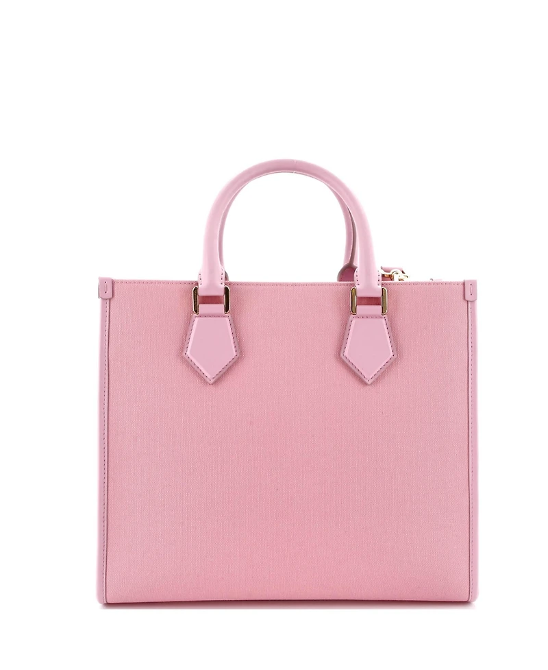 Pre-Owned Dolce & Gabbana Medium Edge Logo Tote Canvas