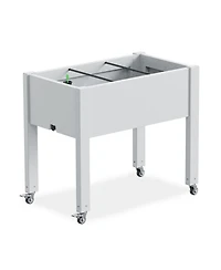 Chic Crate Srushti Raised Garden Bed with Wheels