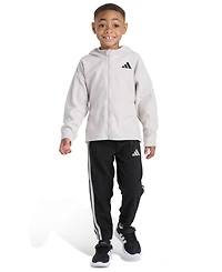 Adidas Toddler Boys 2T-5T Two Piece Winterized Hooded Jacket and Joggers Set