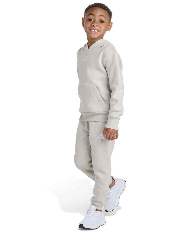 Adidas Toddler and Little Boys 2T-7 Two-Piece Long Sleeve Hoodie and Joggers Set