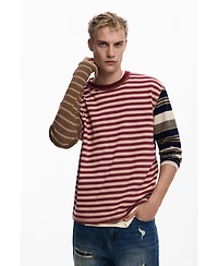Desigual Men's Grunge striped T-shirt