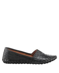 Spring Step Kathaleta-Croco Leather Slip-On Comfort Flats with Arch Support & Removable Insole
