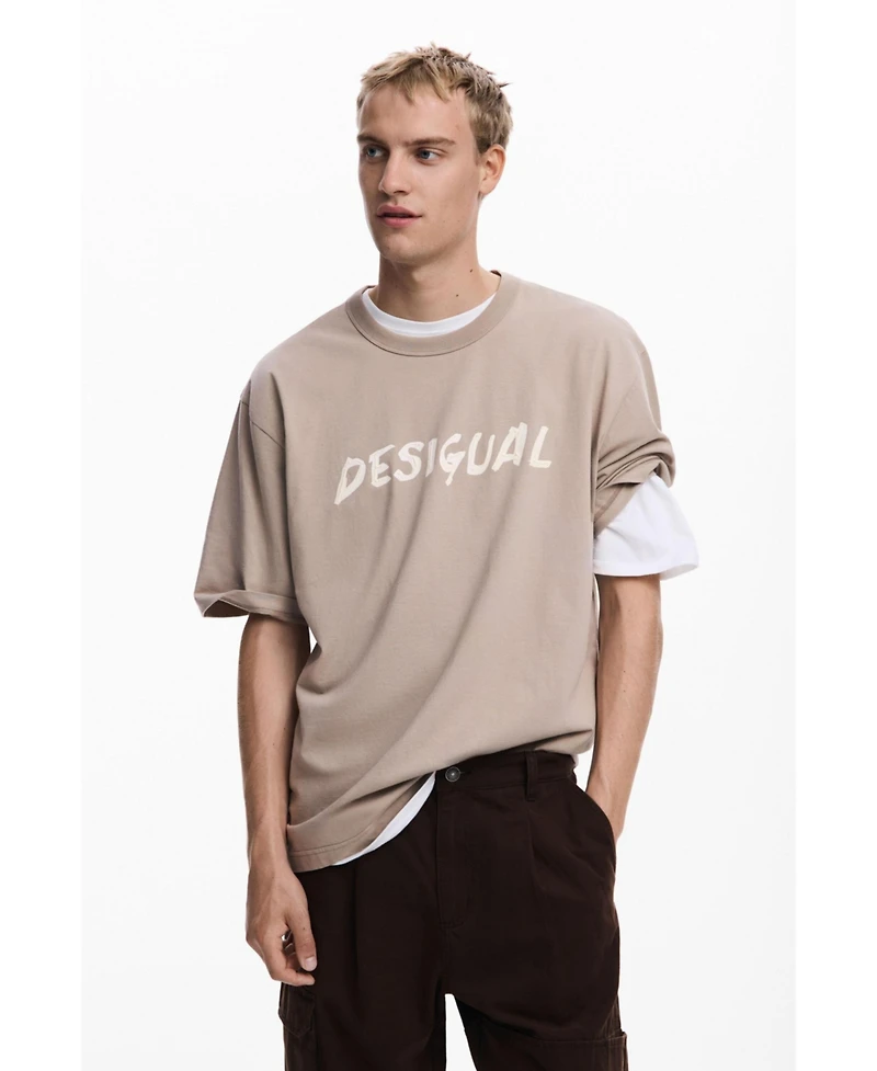 Desigual Men's Long pants with patch