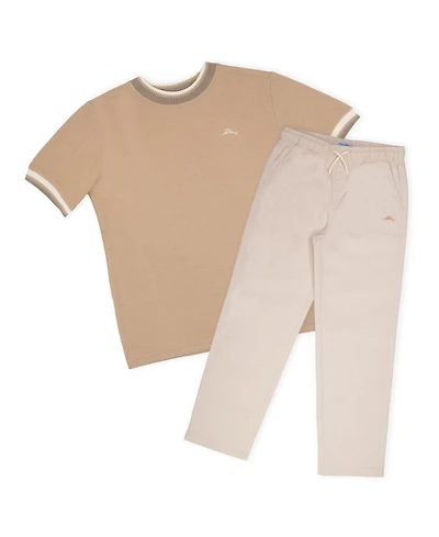 Tommy Bahama Little Boys 2 Piece T-Shirt and Pants Set Outfit